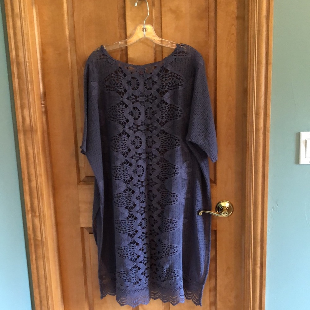 Johnny Was lavender colored lace tunic. Mint condition size XS runs large - Picture 3 of 4